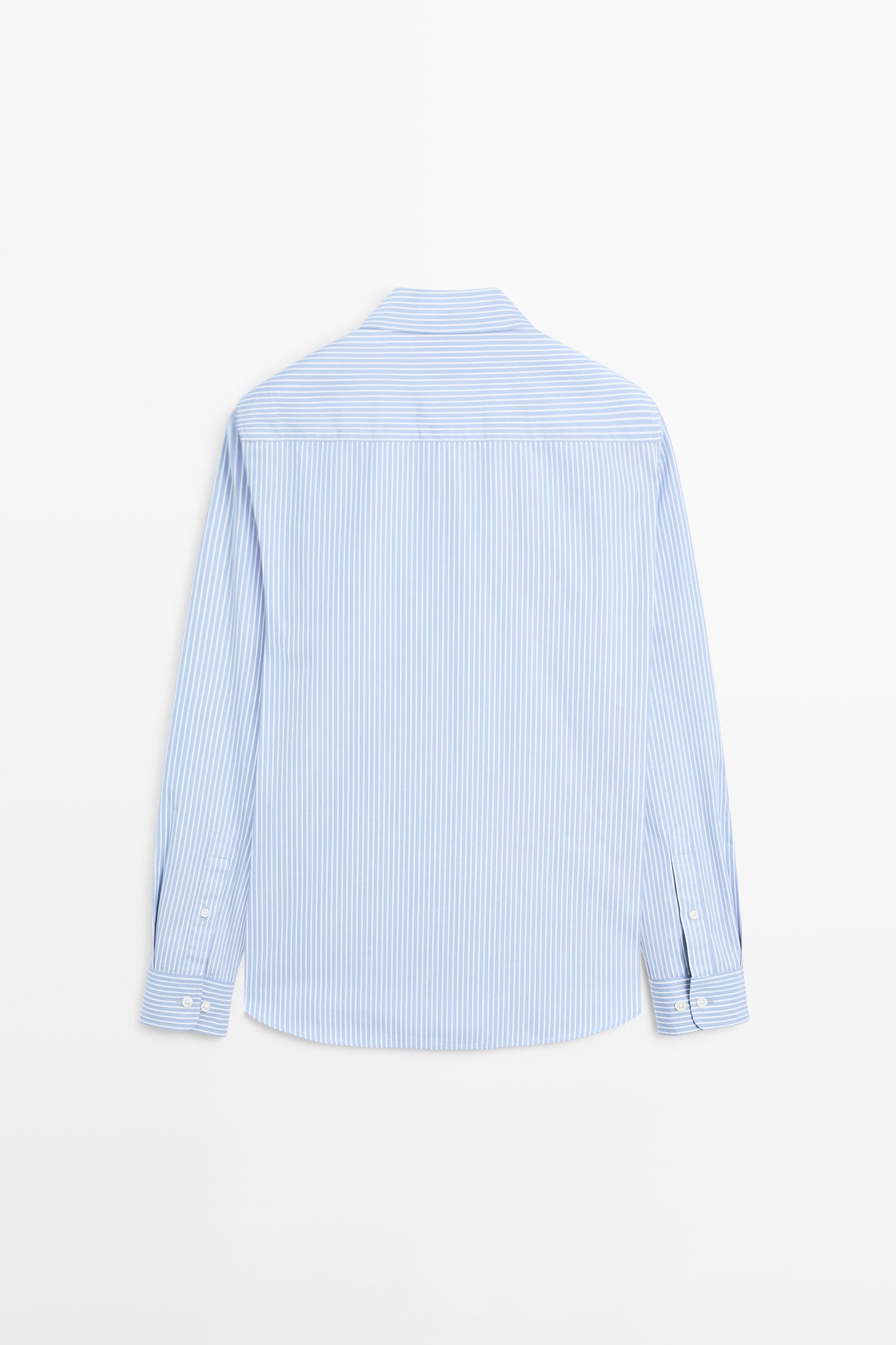 100% cotton poplin regular fit shirt